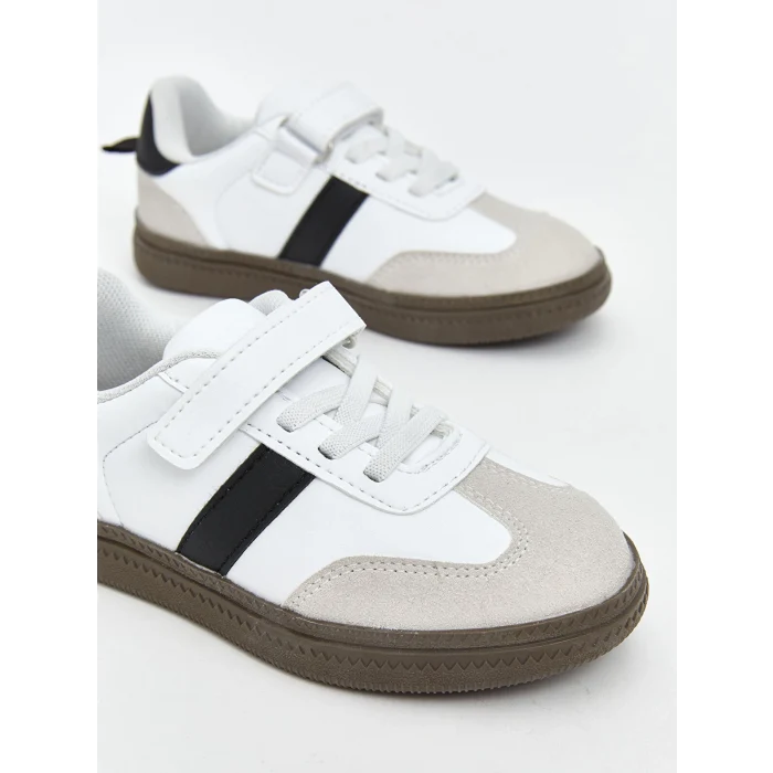 LCW STEPS Beyaz Bağcık ve Cırt Cırtlı Erkek Bebek Spor Ayakkabı