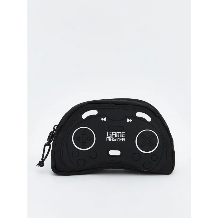 LCW ACCESSORIES Siyah Oyun Konsolu Figürlü Erkek Çocuk Göğüs Çantası