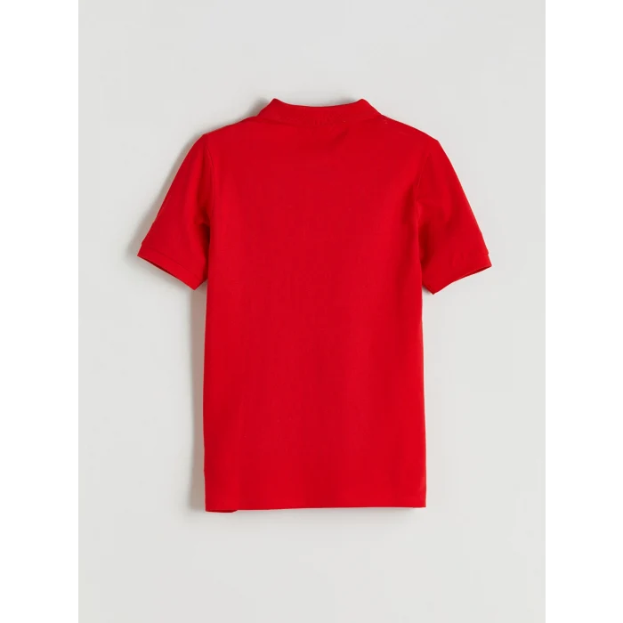 LCW Kids Kırmızı Polo Yaka Erkek Çocuk Tişört