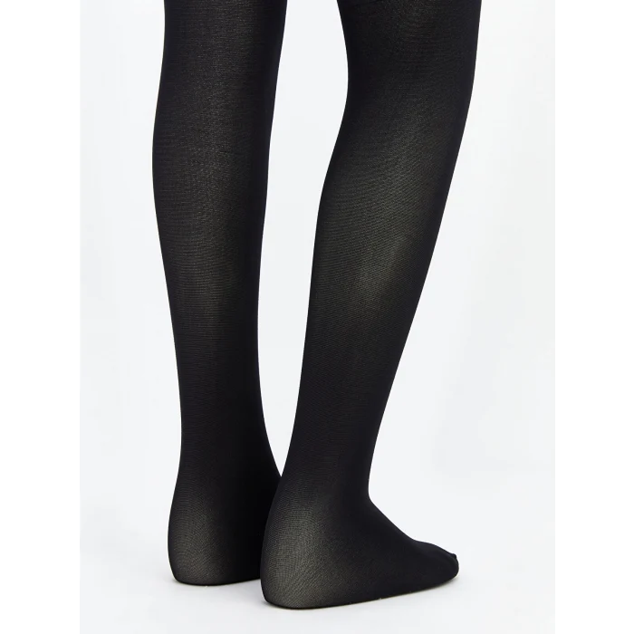 LCW Kids Siyah İnce Kız Çocuk Külotlu Çorap 2li