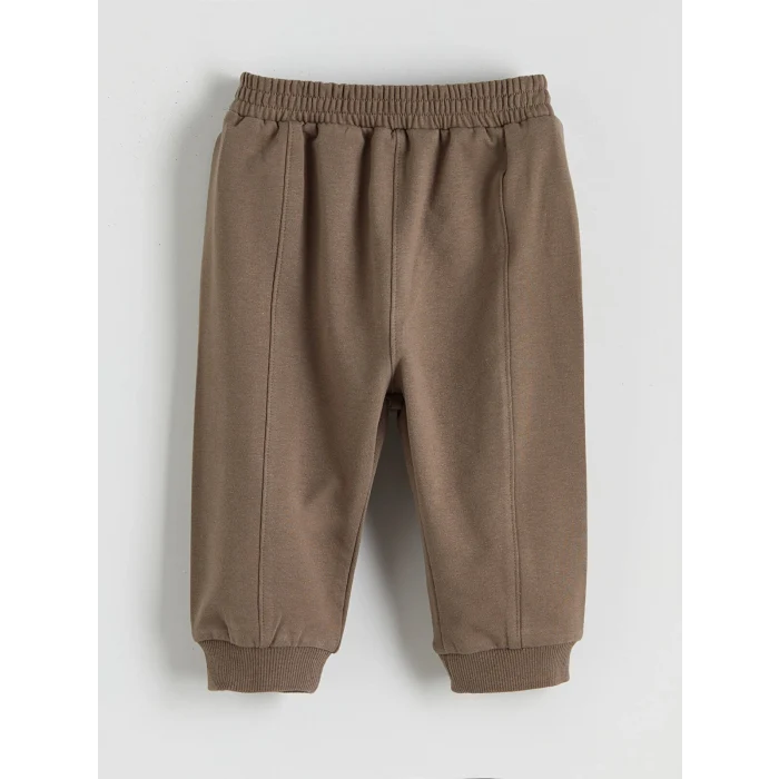 LCW baby Ekru Yengeç Baskılı Erkek Bebek Tişört ve Eşofman Altı