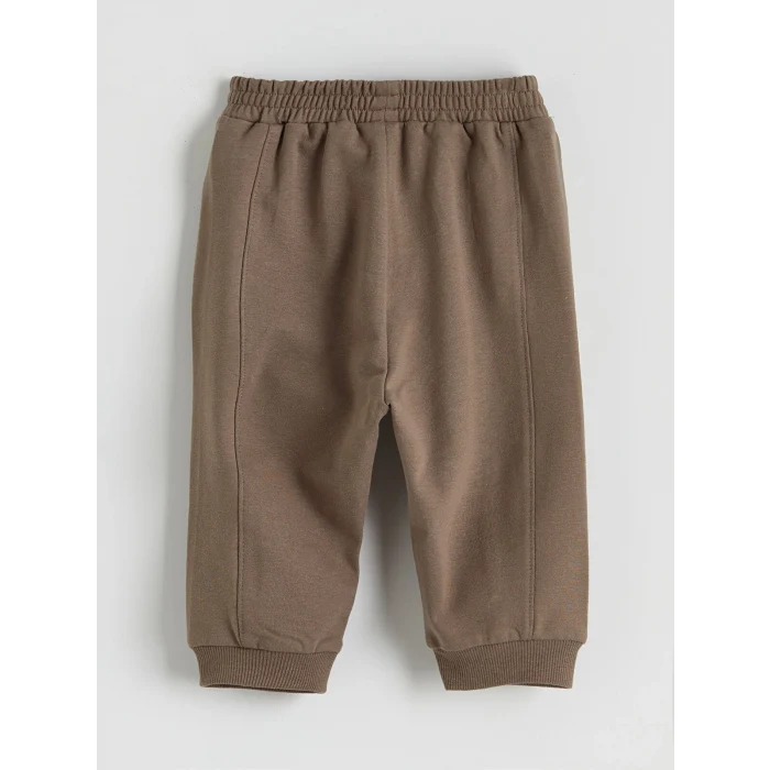 LCW baby Ekru Yengeç Baskılı Erkek Bebek Tişört ve Eşofman Altı