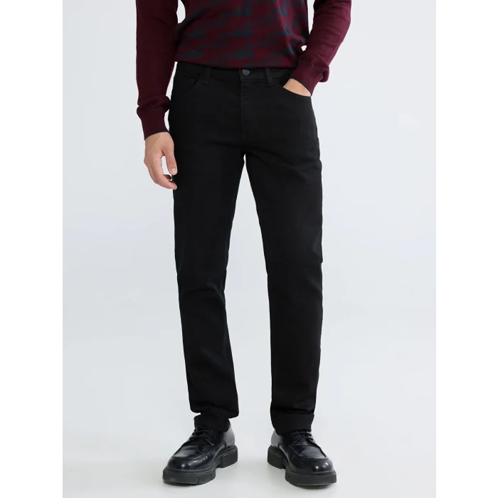 LCW Jeans Siyah 750 Slim Fit Erkek Jean Pantolon