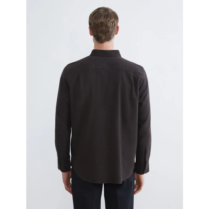 SOUTHBLUE Kahverengi Regular Fit Uzun Kollu Erkek Oduncu Gömlek