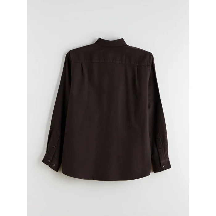 SOUTHBLUE Kahverengi Regular Fit Uzun Kollu Erkek Oduncu Gömlek