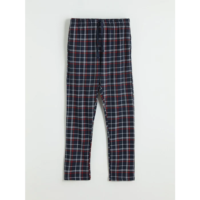 LC WAIKIKI Lacivert Bisiklet Yaka Ayı Teddy Baskılı Erkek Pijama Takım