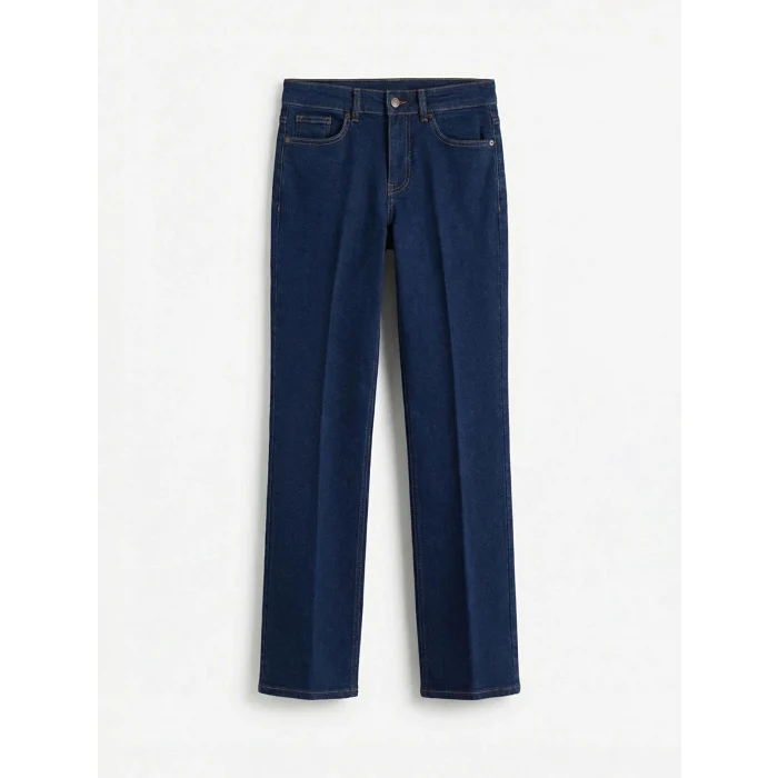 LCW Jeans Siyah Yüksek Bel Flare Kadın Jean Pantolon