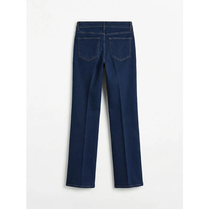 LCW Jeans Siyah Yüksek Bel Flare Kadın Jean Pantolon