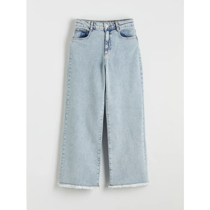 LCW Kids Mavi Wideleg Kız Çocuk Jean Pantolon