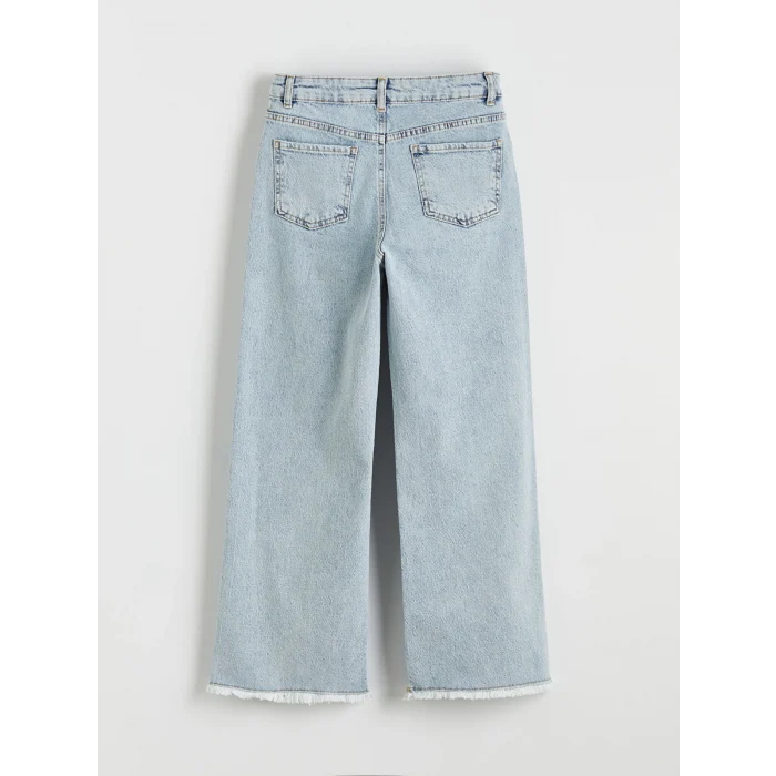 LCW Kids Mavi Wideleg Kız Çocuk Jean Pantolon