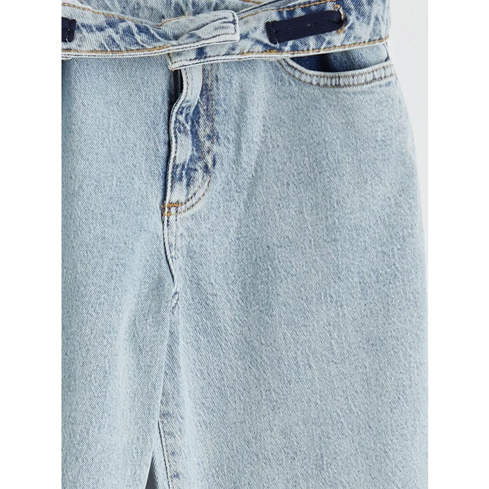 LCW Kids Mavi Wideleg Kız Çocuk Jean Pantolon