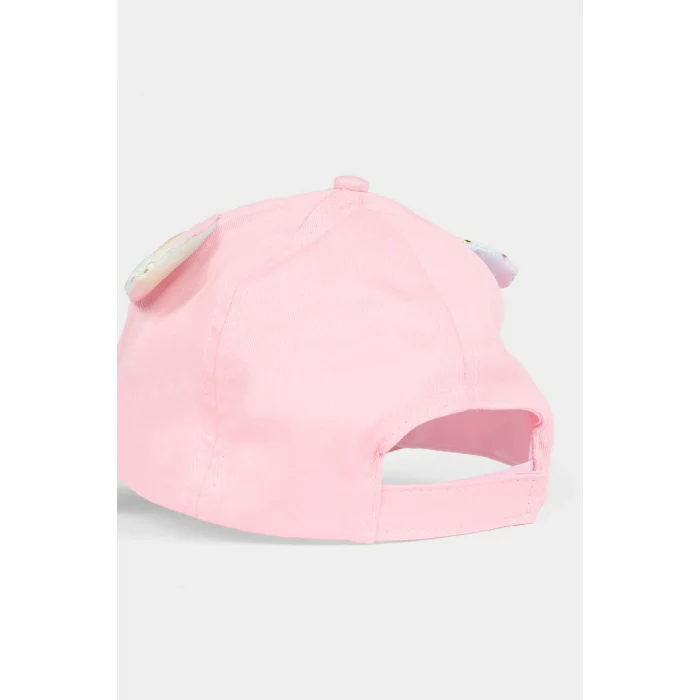 Defacto B7603A8PN1 Pembe 3D Simli Kumaş Cap Şapka Kız Çocuk