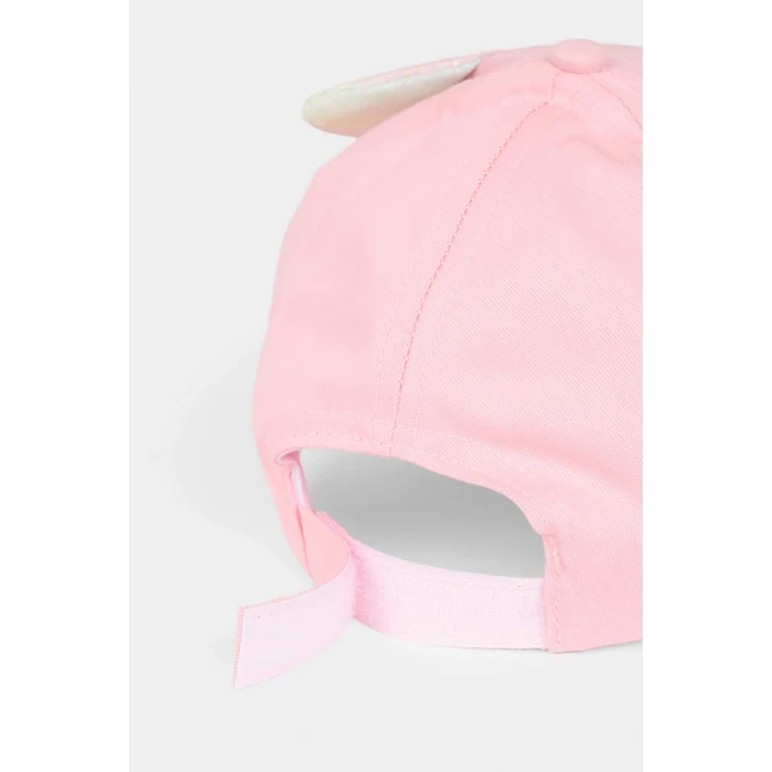 Defacto B7603A8PN1 Pembe 3D Simli Kumaş Cap Şapka Kız Çocuk