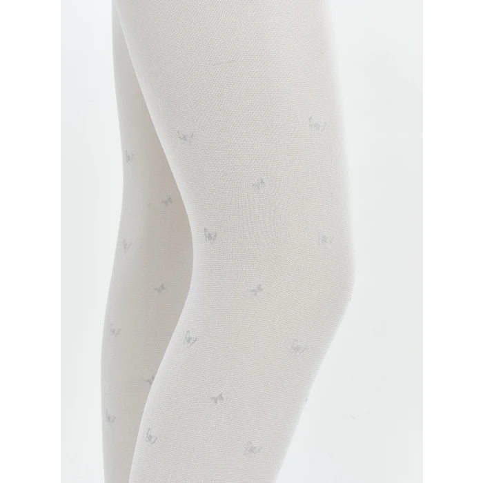 LCW Kids Gri Baskılı Kız Çocuk İnce Külotlu Çorap 2li