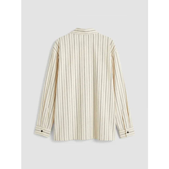 LCW Kids Siyah Çizgili Erkek Çocuk Gömlek