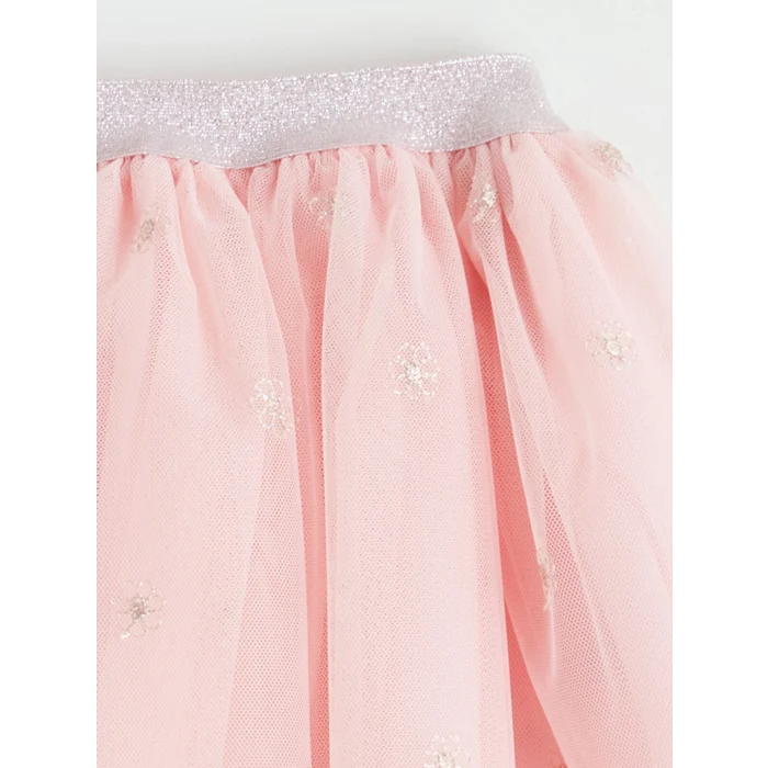 LCW Kids Ekru Kız Çocuk Etekli Takım 3lü