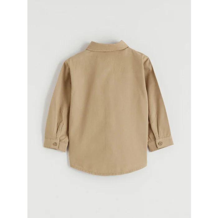 LCW Kids Bej Erkek Çocuk Gabardin Gömlek ve Pantolon