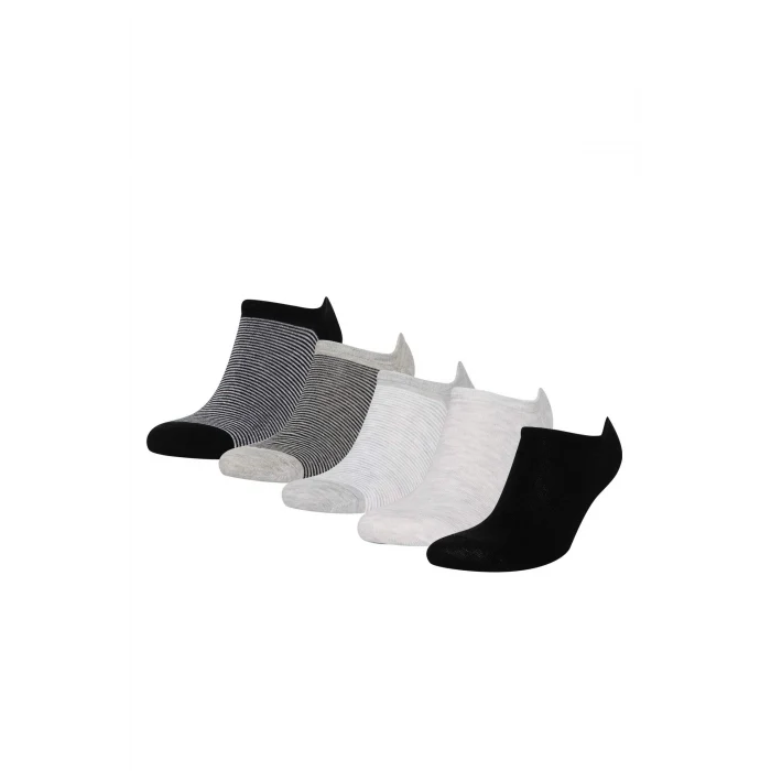 Defacto C0108AXKR1 Coral Erkek 5li Pamuklu Sneaker Çorap
