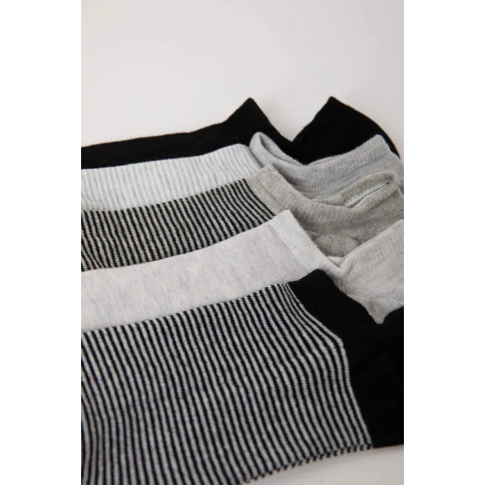 Defacto C0108AXKR1 Coral Erkek 5li Pamuklu Sneaker Çorap