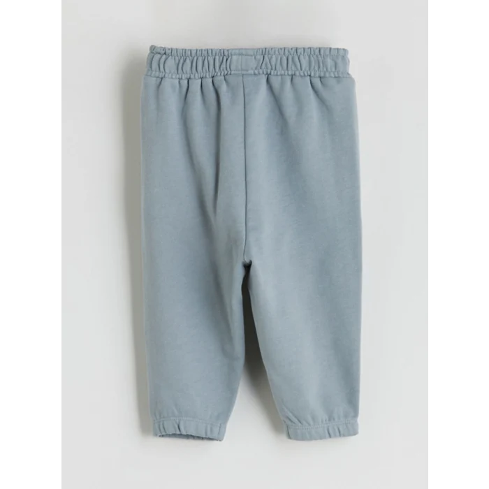 LCW baby Bej Bisiklet Yaka Çizgili Erkek Bebek Sweatshirt ve Eşofman Alt