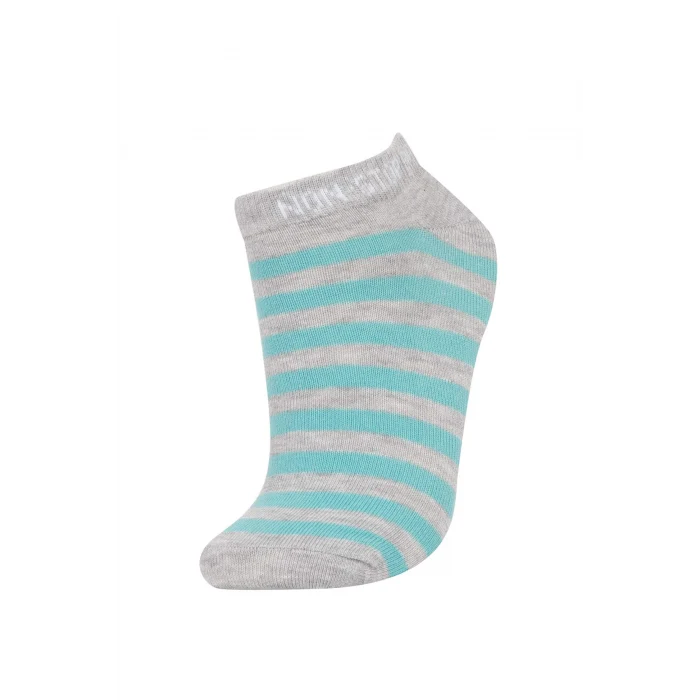 Defacto W8890A6KR1 Çok Renkli Erkek Çocuk Baskılı 7li Pamuklu Patik Çorap