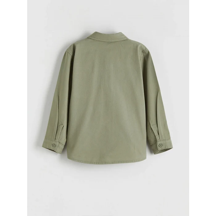 LCW Kids Yeşil Erkek Çocuk Gabardin Gömlek ve Pantolon