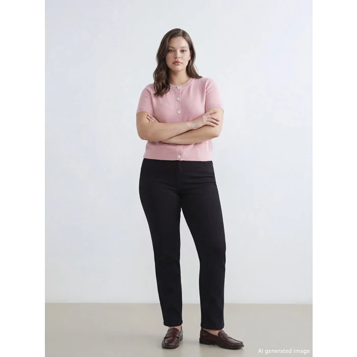 LCWAIKIKI Classic Siyah Slim Fit Kadın Jean Pantolon