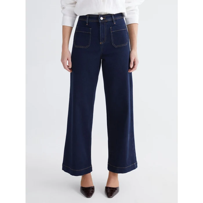 LCWAIKIKI Classic İndigo Wideleg Kadın Jean Pantolon