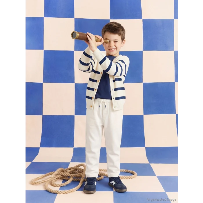 LCW Kids Bej Beli Lastikli Erkek Çocuk Pantolon