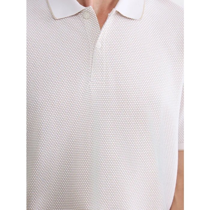 LCW Vision Beyaz Polo Yaka Pike Erkek Tişört