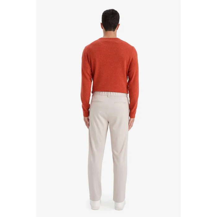 Defacto T6317AZBG609 Bej Taılored Fıt Düz Paça Pantolon