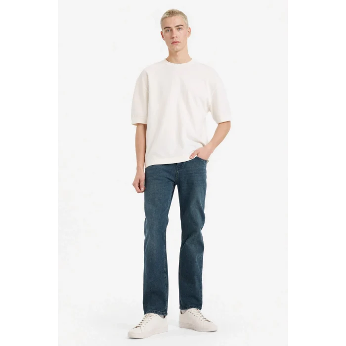 Defacto F9778AXNM41 Yeşil Sergio Regular Fit Jean Pantolon