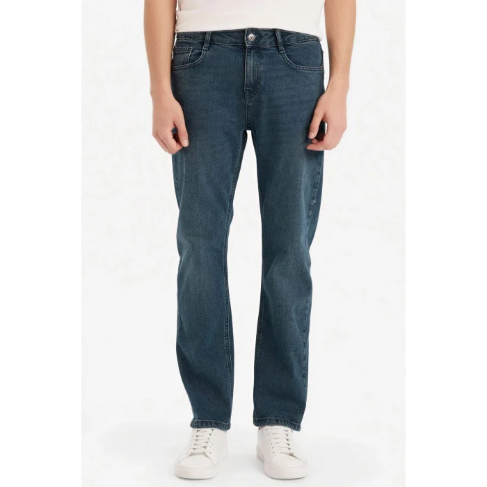 Defacto F9778AXNM41 Yeşil Sergio Regular Fit Jean Pantolon