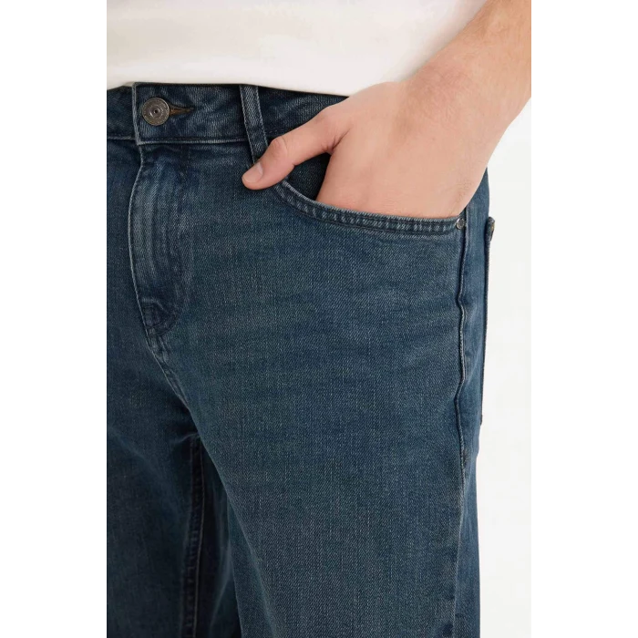 Defacto F9778AXNM41 Yeşil Sergio Regular Fit Jean Pantolon