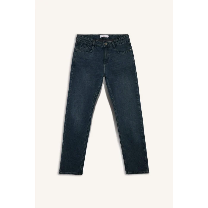 Defacto F9778AXNM41 Yeşil Sergio Regular Fit Jean Pantolon