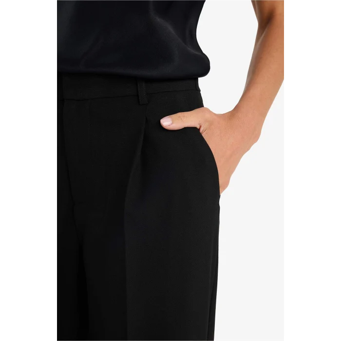 Defacto E7238AXBK81 Siyah Straight Fit Palazzo Pantolon