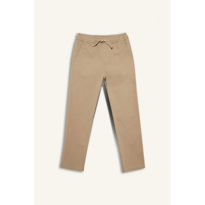 Defacto G6734A8BG716 Bej Regular Fıt Düz Paça Gabardin Pantolon Erkek Çocuk