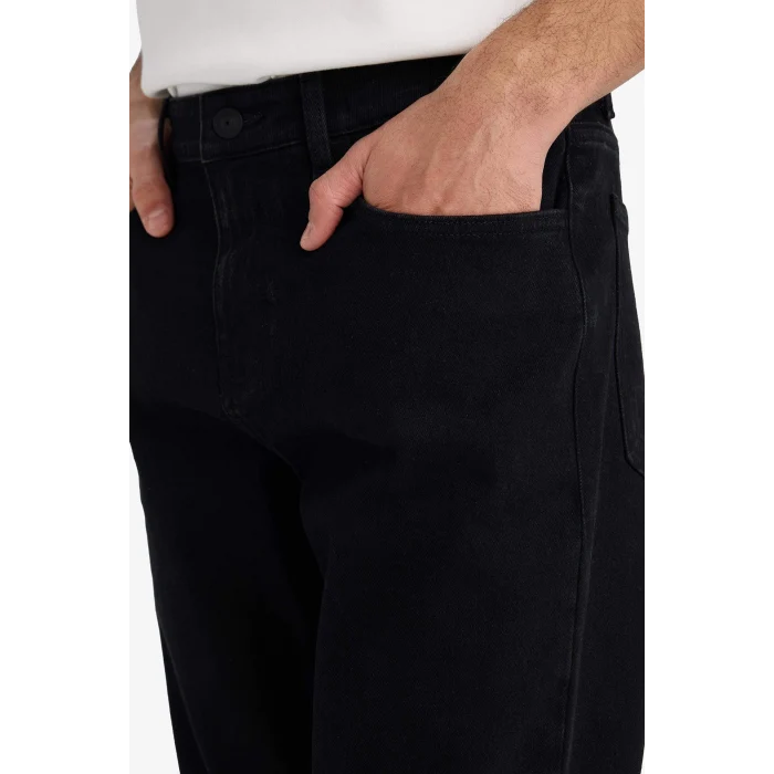 Defacto D9828AXNM40 Siyah Diago Comfort Fit Jean Pantolon