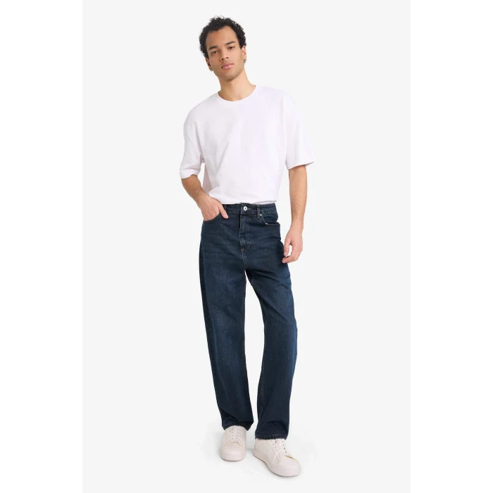 Defacto G6527AXNM34 Mavi Baggy Fit Jean Pantolon