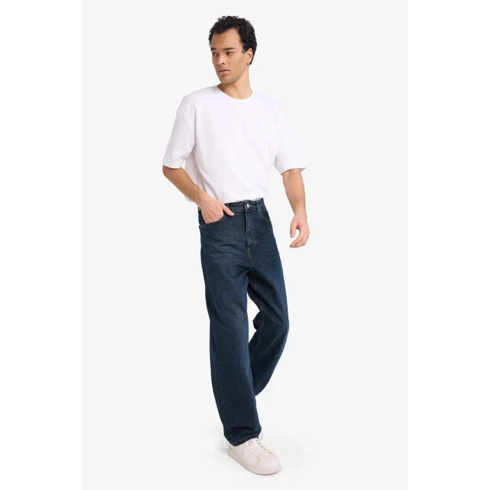 Defacto G6527AXNM34 Mavi Baggy Fit Jean Pantolon