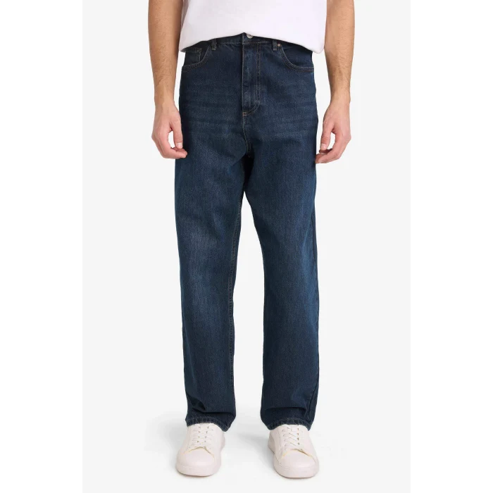 Defacto G6527AXNM34 Mavi Baggy Fit Jean Pantolon