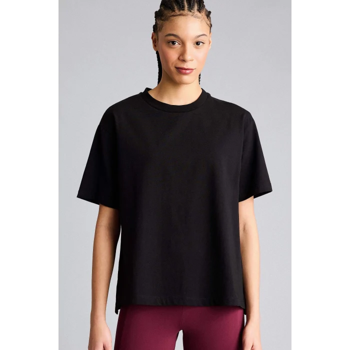 Defacto F8106AXBK81 Siyah Comfort Fıt Sporcu Tişört