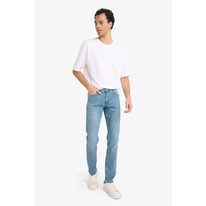Defacto E3366AXNM29 Yeşil Pedro Slim Fit Jean Pantolon
