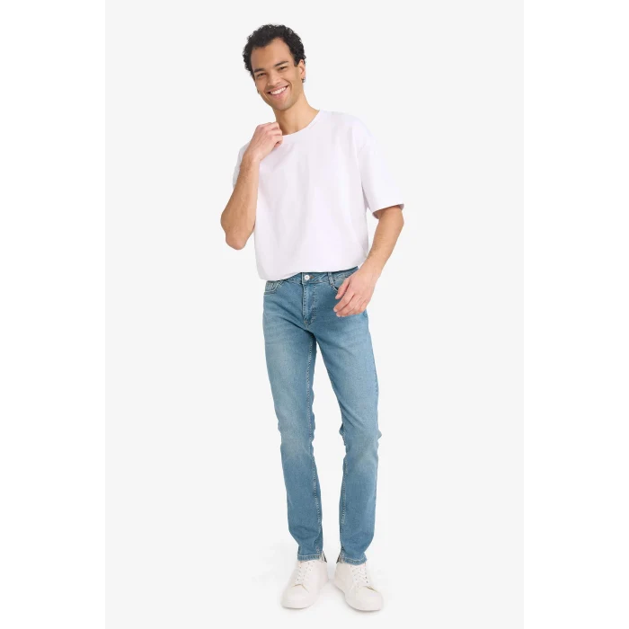 Defacto E3366AXNM29 Yeşil Pedro Slim Fit Jean Pantolon