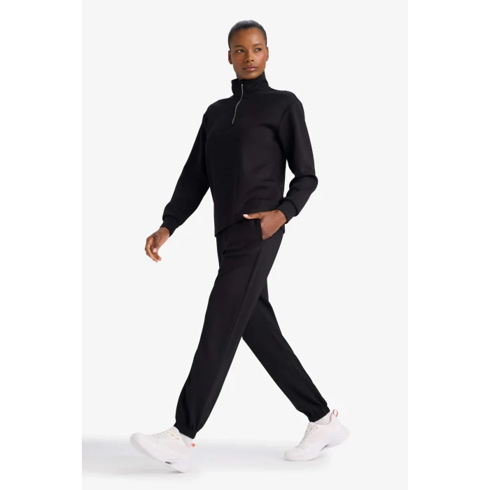 Defacto B1794AXBK81 Siyah Standart Fit Modal Sporcu Pantolon