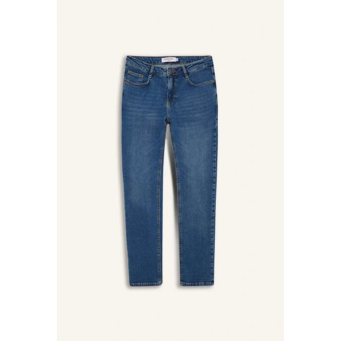 Defacto B8418AXNM28 Mavi Pedro Slim Fit Jean Pantolon