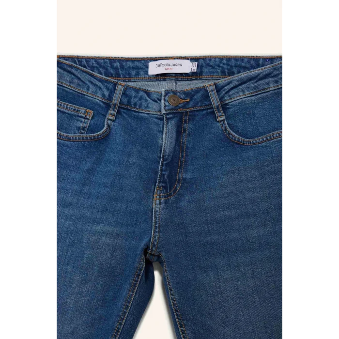 Defacto B8418AXNM28 Mavi Pedro Slim Fit Jean Pantolon