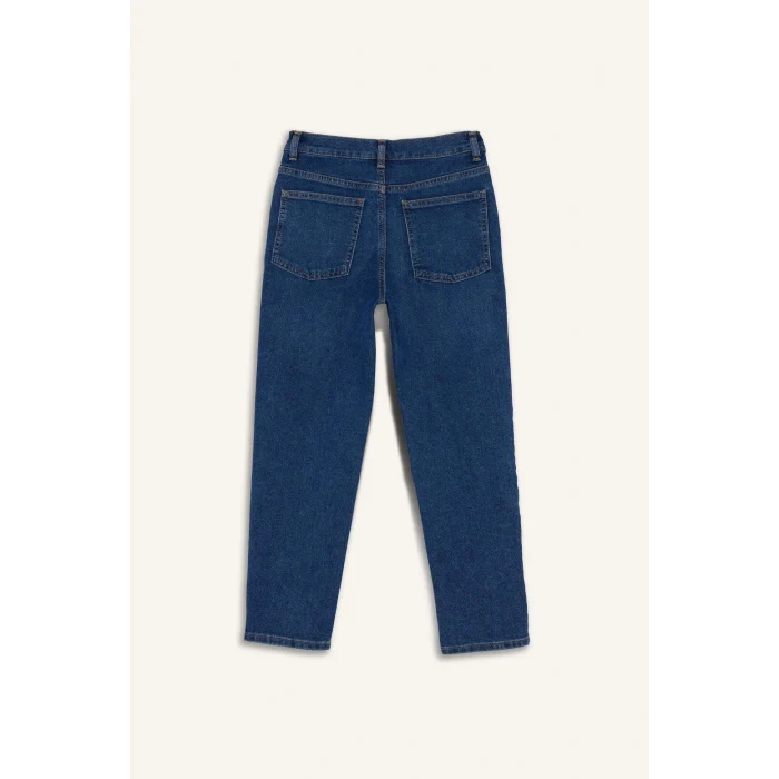 Defacto F8430A8NM34 Mavi Straight Fit Düz Paça Jean Pantolon Erkek Çocuk