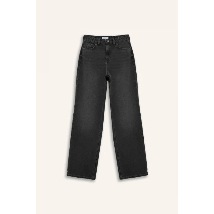 Defacto F2943AXNM36 DENIM 90s Wıde Leg Yüksek Bel Uzun Jean Pantolon