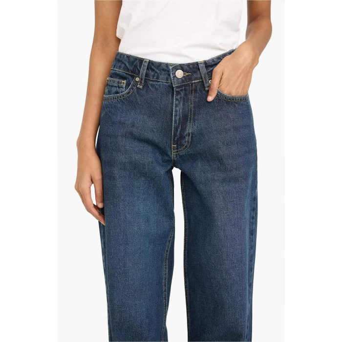 Defacto G8020AXNM34 Mavi Düşük Bel Jean Pantolon